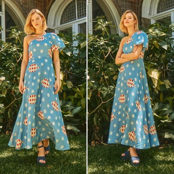 NWT NEW Hunter Bell Carmen Dress Rising Tides - Picture 10 of 10